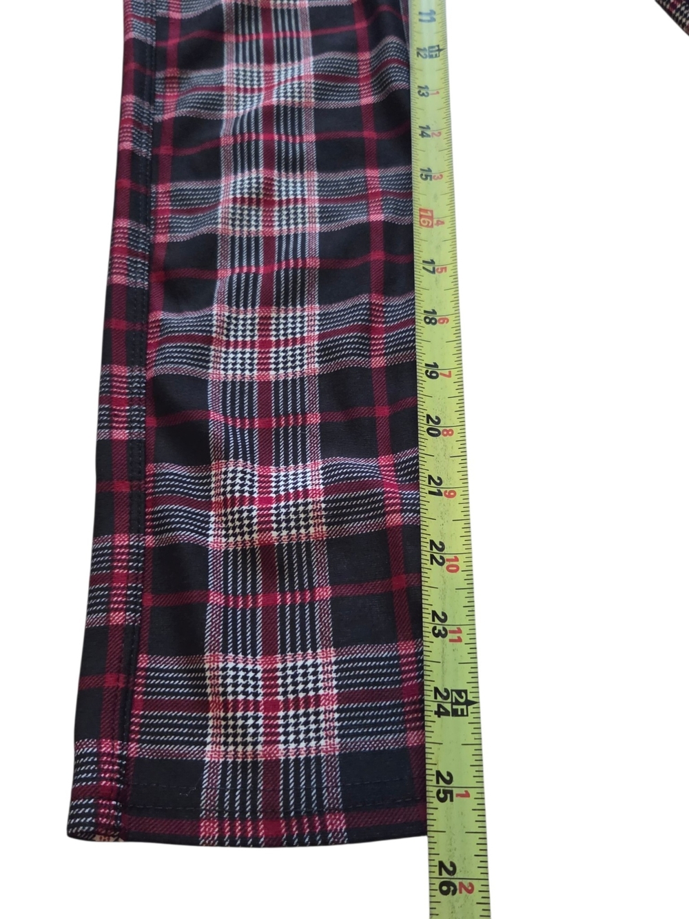 Coco + Carmen Black & Red Plaid Skinny Pants - Picture 2 of 11